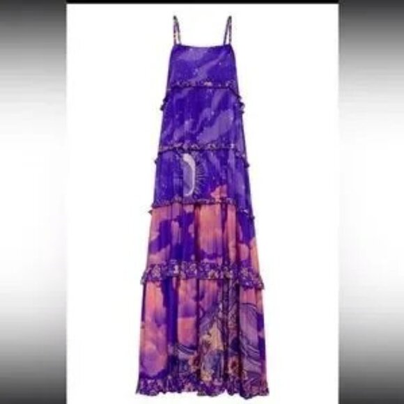 Long flowy pink/purple maxi dress - Picture 6 of 7